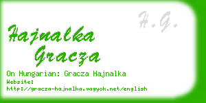 hajnalka gracza business card